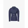 Givenchy Double-breasted Buttoned Blazer In Denim Blue