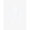 Givenchy Womens White Logo-patch Cropped Cotton-jersey Sweatshirt Xl In White