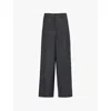 Givenchy Oversized Tailored Pants In Wool In Grey Mix