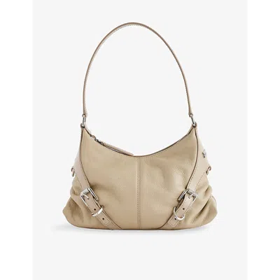 Givenchy Womens Natural Beige Voyou Leather Shoulder Bag