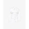 Givenchy Denim Buttoned Jacket In Optic White