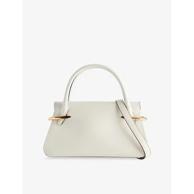 Givenchy Womens Ivory Pinch Mini Leather Top Handle Bag In White