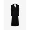 Givenchy Womens Black Regular-fit Double-breasted Wool Coat In Black