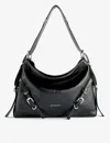 Givenchy Womens Voyou Medium Leather Shoulder Bag Black In Black