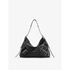 Givenchy Voyou Buckles Shoulder Bag In Black