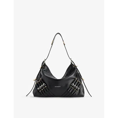 Givenchy Womens Black Voyou Medium Leather Shoulder Bag