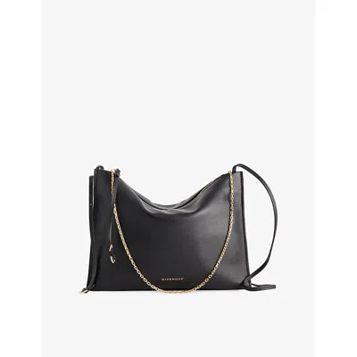 Givenchy Womens Voyou Mini Leather Crossbody Bag Black