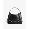 Givenchy Womens Black Voyou Nano Leather Shoulder Bag In Black