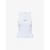 Givenchy Slim Tank Top With Logo Print In White