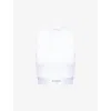 Givenchy Cropped Tank Top In Cotton With Band Clothing In White