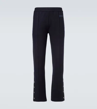 Givenchy Wool And Cashmere-blend Pants In Blue