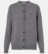 Givenchy Wool And Cashmere Cardigan In Blue