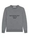 Givenchy Wool And Cashmere Pullover With Paris 1952 Clothing In Gray
