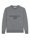 Givenchy Wool And Cashmere Pullover With Paris 1952 Clothing In Gray