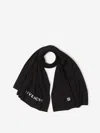 Givenchy 4g-embroidered Wool Scarf In Black