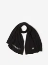 Givenchy 4g-embroidered Wool Scarf In Black
