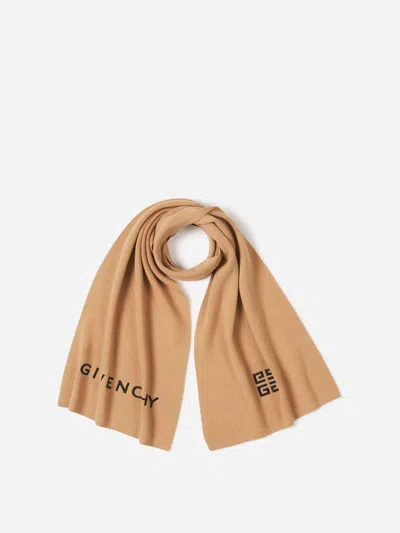 Givenchy Wool And Cashmere Scarf In Brown