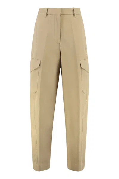 Givenchy Wool And Cotton Trousers In Neutral