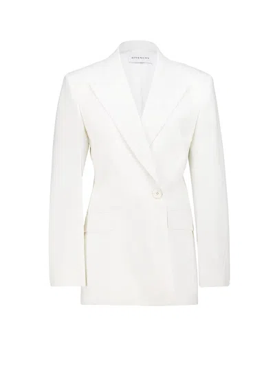 Givenchy Wool And Mohair Blazer In White