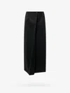 Givenchy Black Long Skirt Back Slit In Black