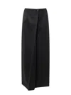 Givenchy Wool And Mohair Long Skirt In Black