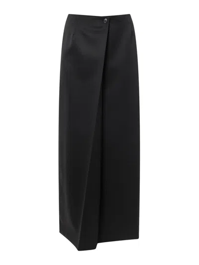 GIVENCHY WOOL AND MOHAIR LONG SKIRT
