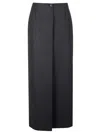 Givenchy Black Wool Blend Skirt In Black