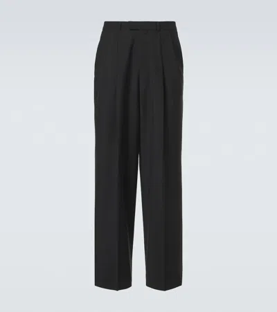 Givenchy Wool And Mohair Straight Pants In Black
