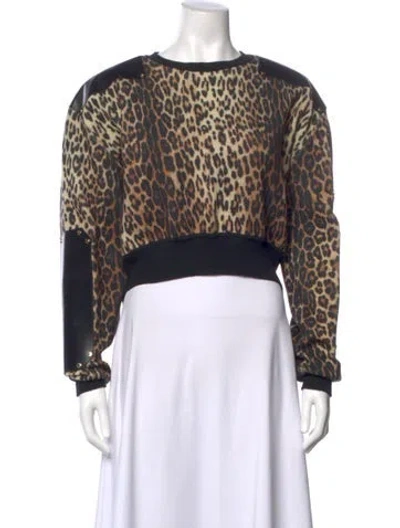 Pre-owned Givenchy Wool Animal Print Sweatshirt In Multi