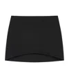 Givenchy Black Wool Mini Skirt