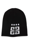 Givenchy Wool Beanie In Black