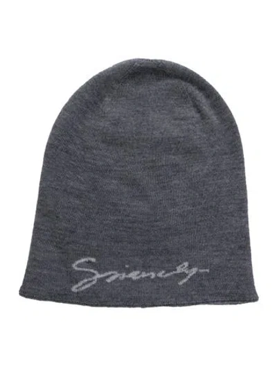 Pre-owned Givenchy Wool Beanie W/tags In Grey
