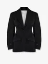 Givenchy Tailored Wool Blazer Notched Lapels In Black