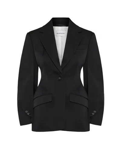 Givenchy Wool Blazer In Black