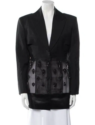 Pre-owned Givenchy Wool Blazer In Black