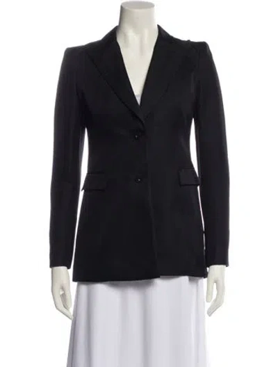 Pre-owned Givenchy Wool Blazer In Blue