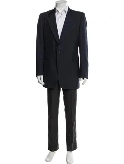Pre-owned Givenchy Wool Blazer In Blue