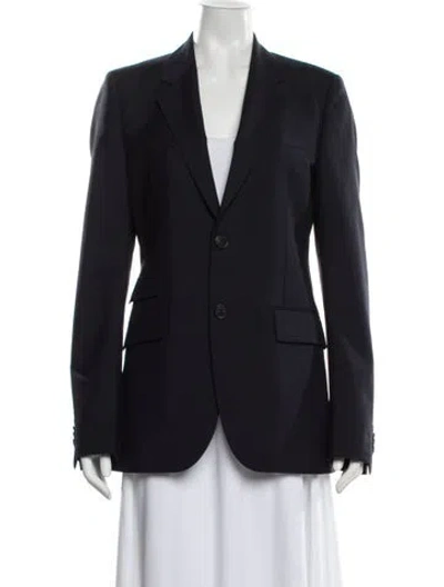 Pre-owned Givenchy Wool Blazer In Blue