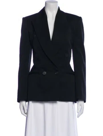 Pre-owned Givenchy Wool Blazer In Blue