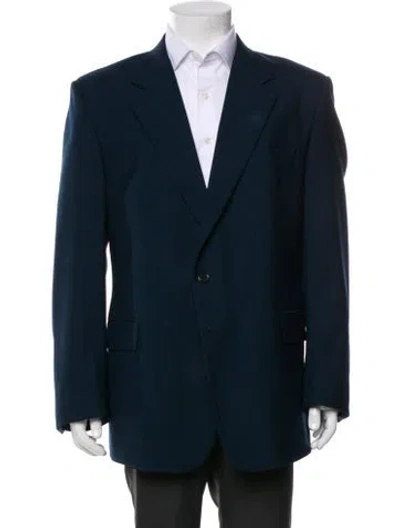 Pre-owned Givenchy Wool Blazer In Blue