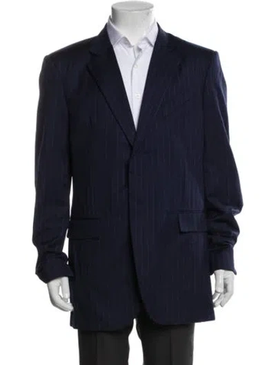 Pre-owned Givenchy Wool Blazer In Blue