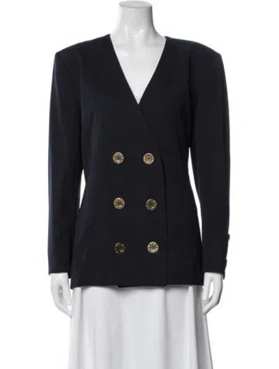 Pre-owned Givenchy Wool Blazer In Blue