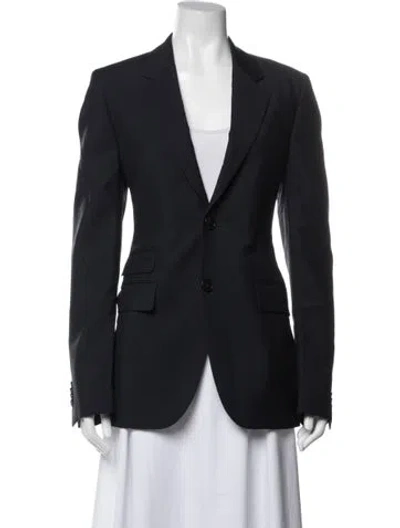 Pre-owned Givenchy Wool Blazer In Blue