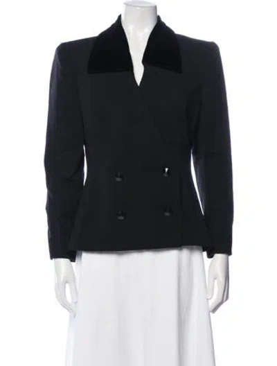 Pre-owned Givenchy Wool Blazer In Blue