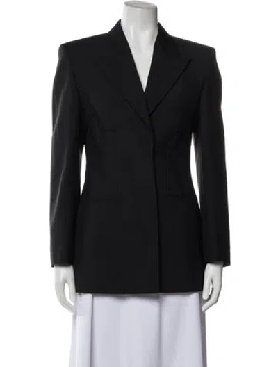 Pre-owned Givenchy Wool Blazer In Gray