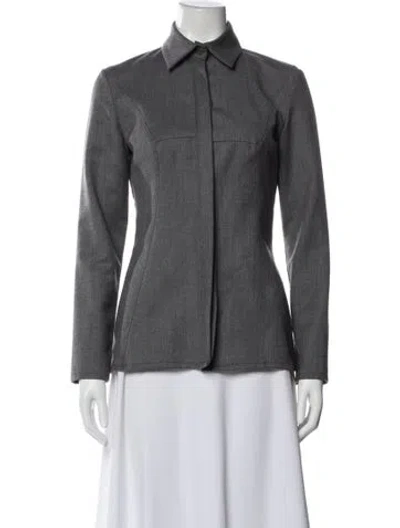 Pre-owned Givenchy Wool Blazer In Gray