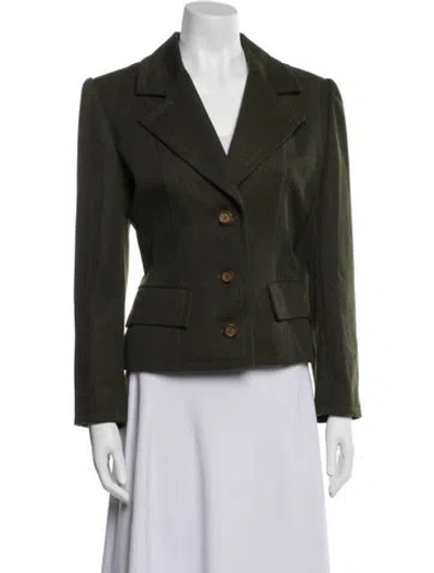 Pre-owned Givenchy Wool Blazer In Green