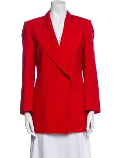 Pre-owned Givenchy Wool Blazer In Red