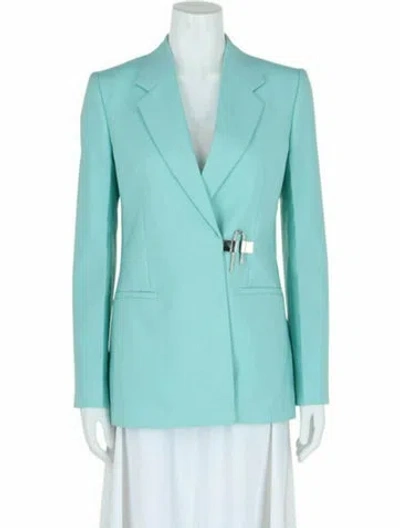 Pre-owned Givenchy Wool Blazer W/ Tags In Blue