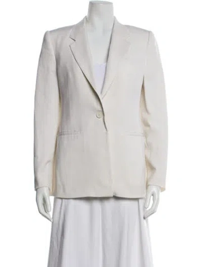 Pre-owned Givenchy Wool Blazer In White